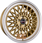 BORBET B Gold Rim Polished Einteilig 17 Zoll