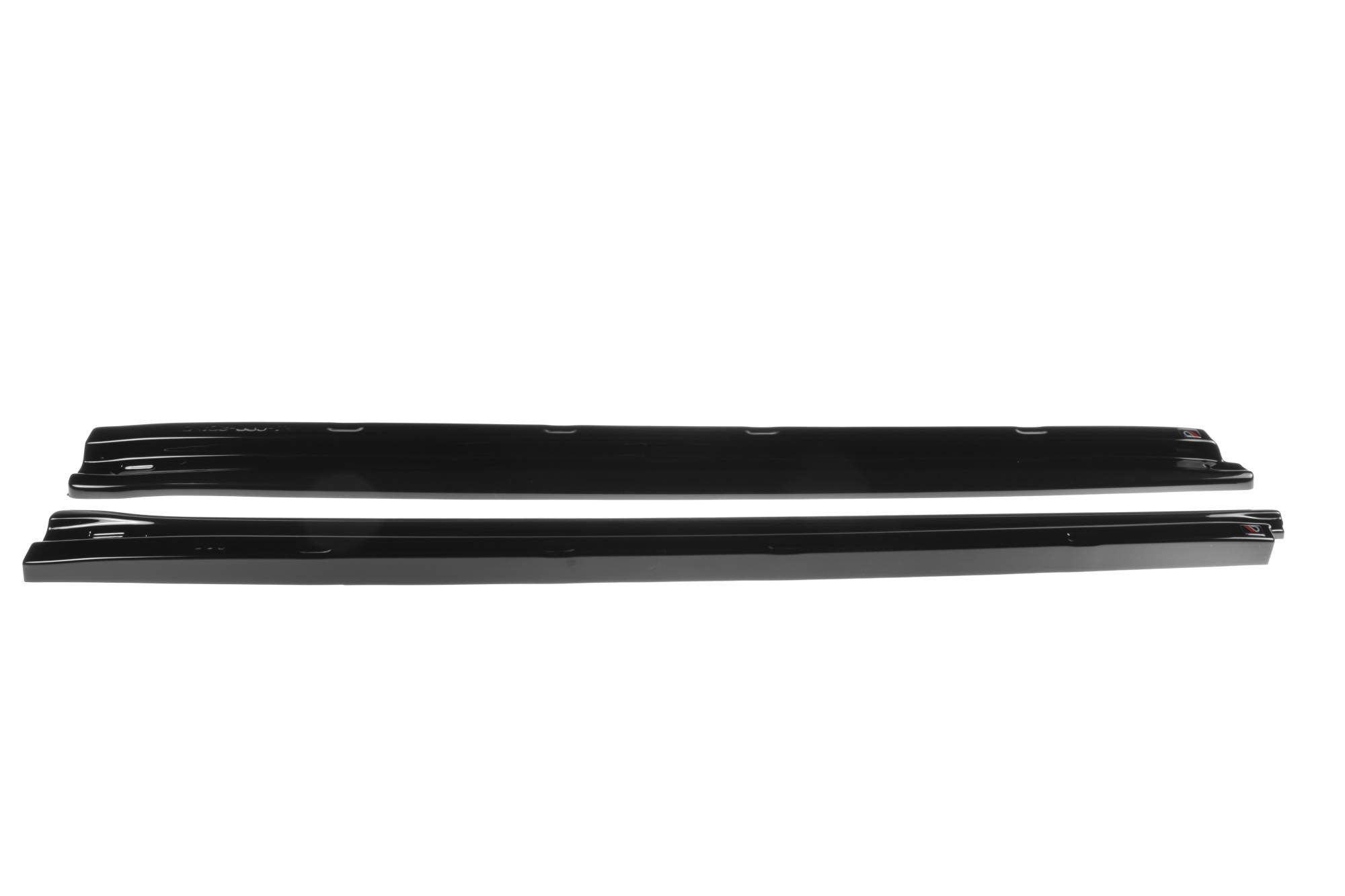 Seitenschweller Ansatz für Fiat 500 schwarz Hochglanz