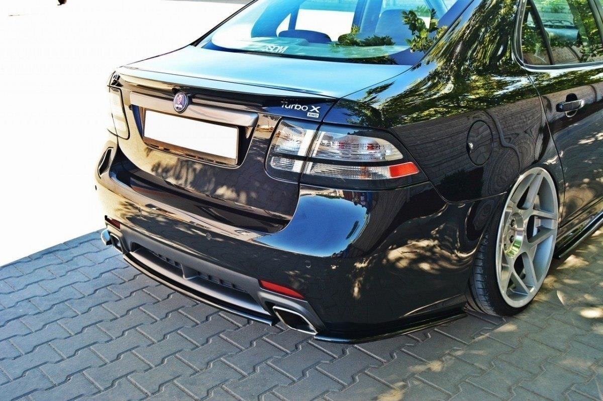 Diffusor Heckansatz passend für SAAB 9-3 TURBO X schwarz Hochglanz
