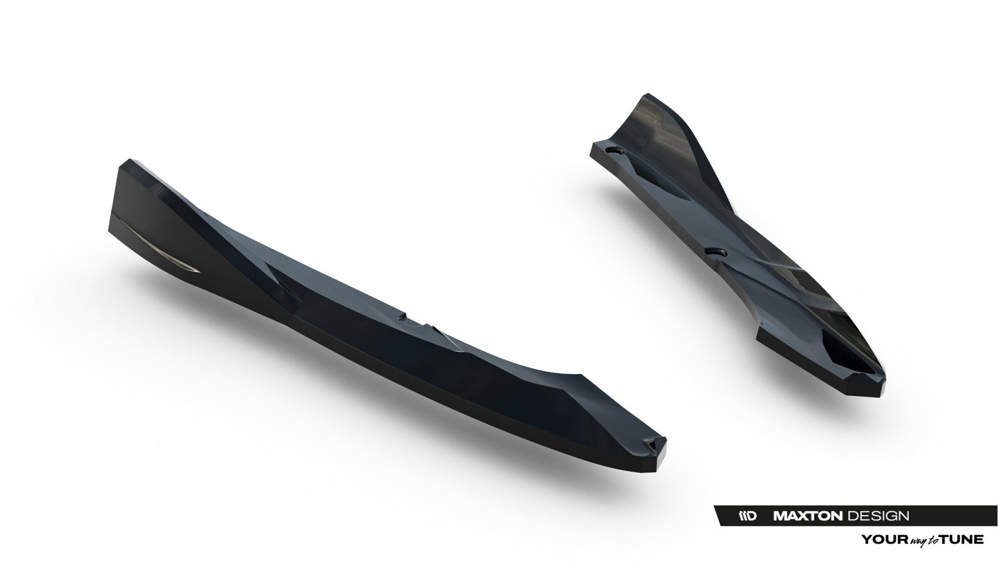 Diffusor Flaps V.6 passend für CUPRA Leon ST Mk1 FL schwarz Hochglanz