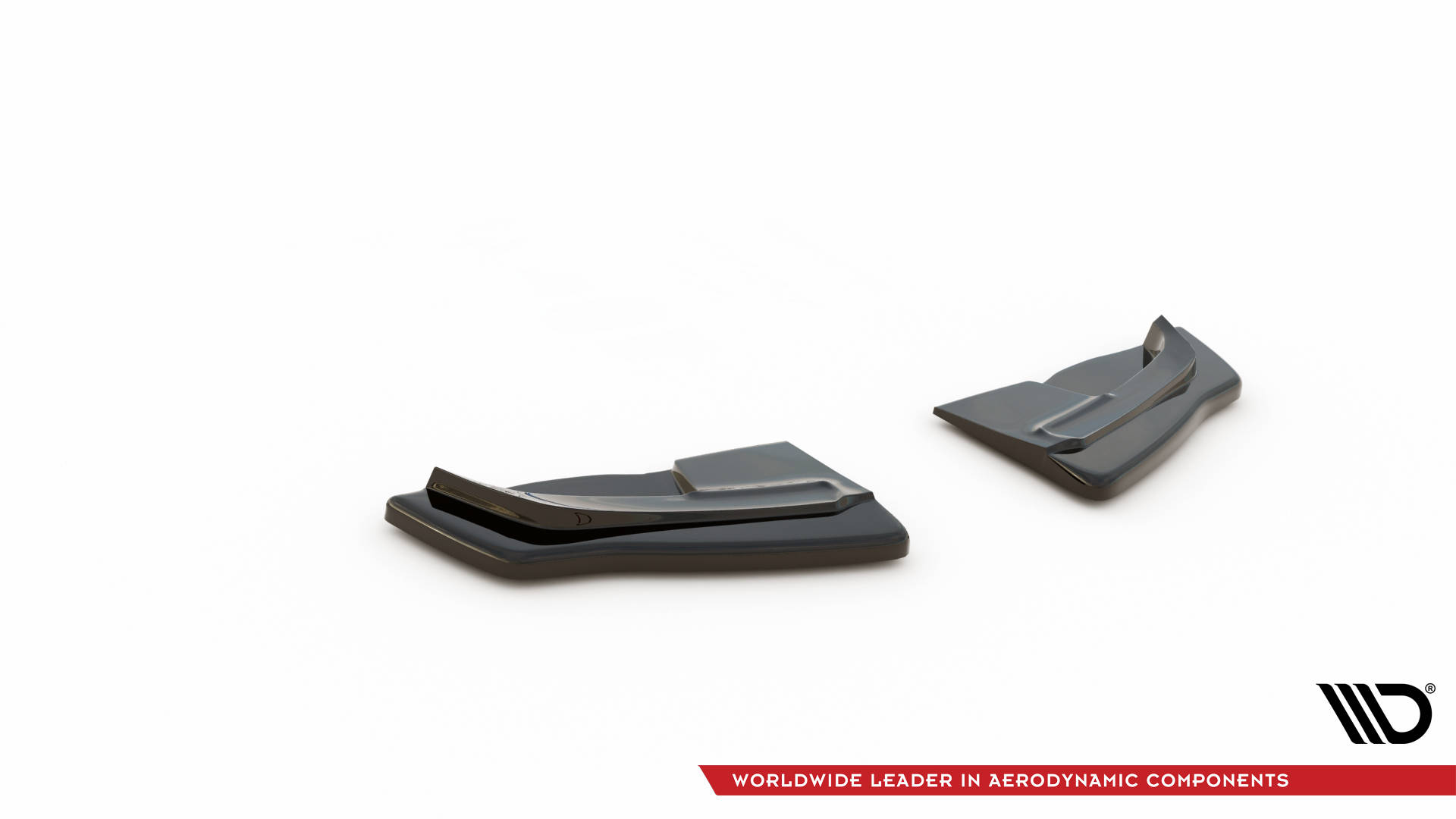 Heck Ansatz Flaps Diffusor für RENAULT CLIO III RS schwarz Hochglanz