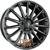 2DRV by WHEELWORLD WH39 Dark Gunmetal Glänzend Hornpoliert (DGM+ML+) Einteilig 22 Zoll