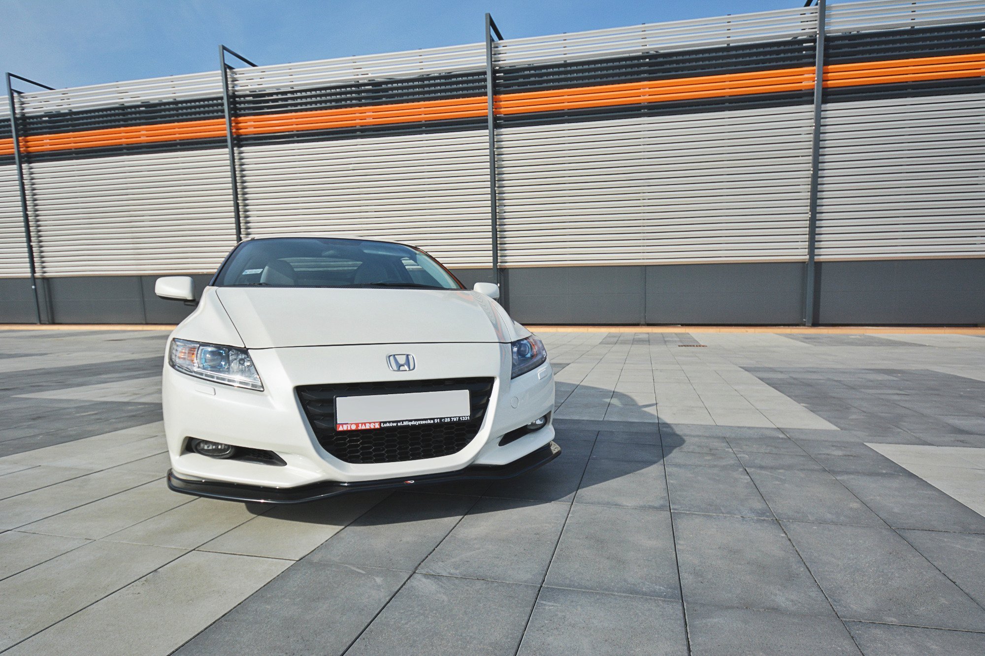 Front Ansatz V.1 für HONDA CR-Z schwarz Hochglanz