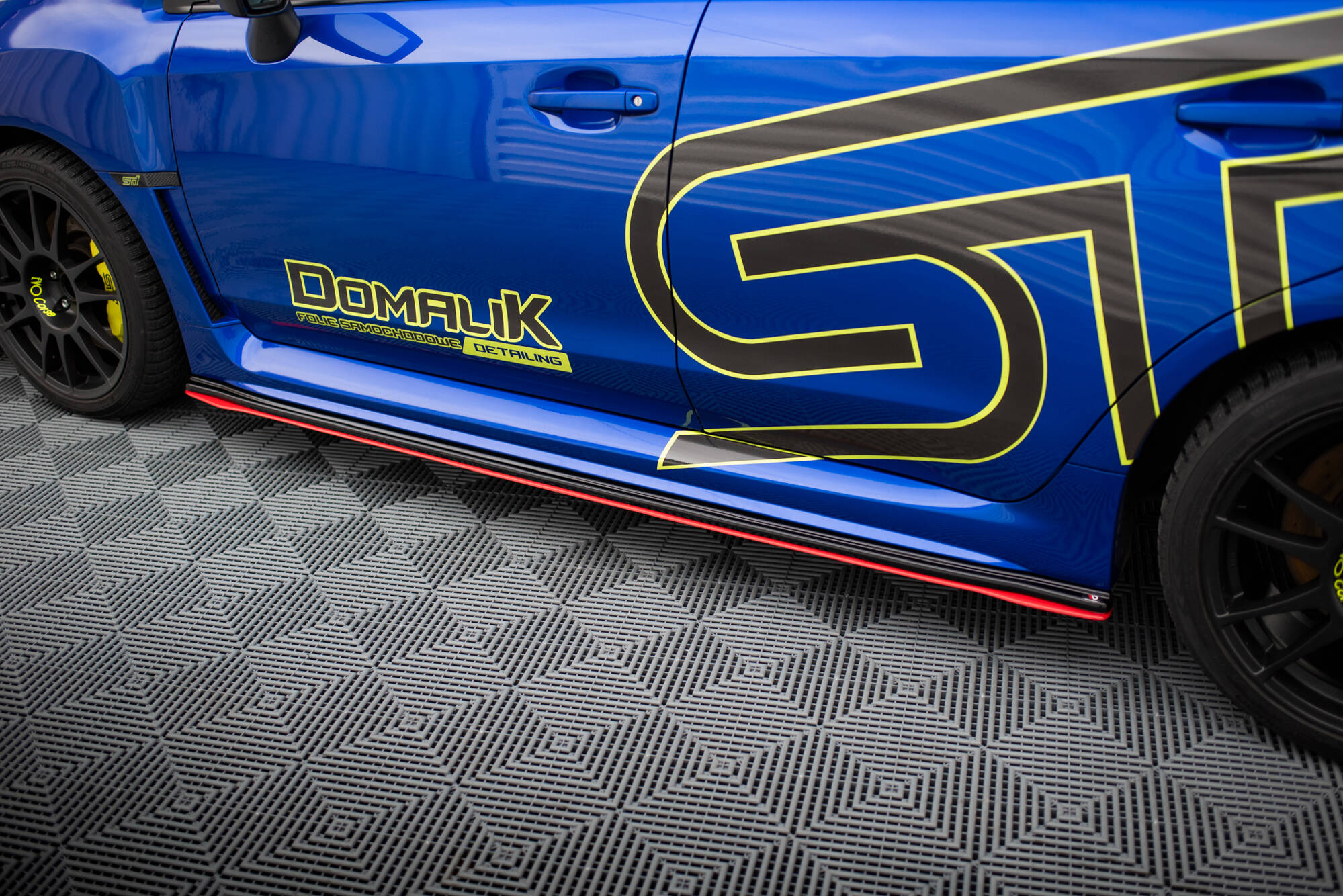 Seitenschweller Ansatz V.2 für SUBARU WRX STI schwarz Hochglanz