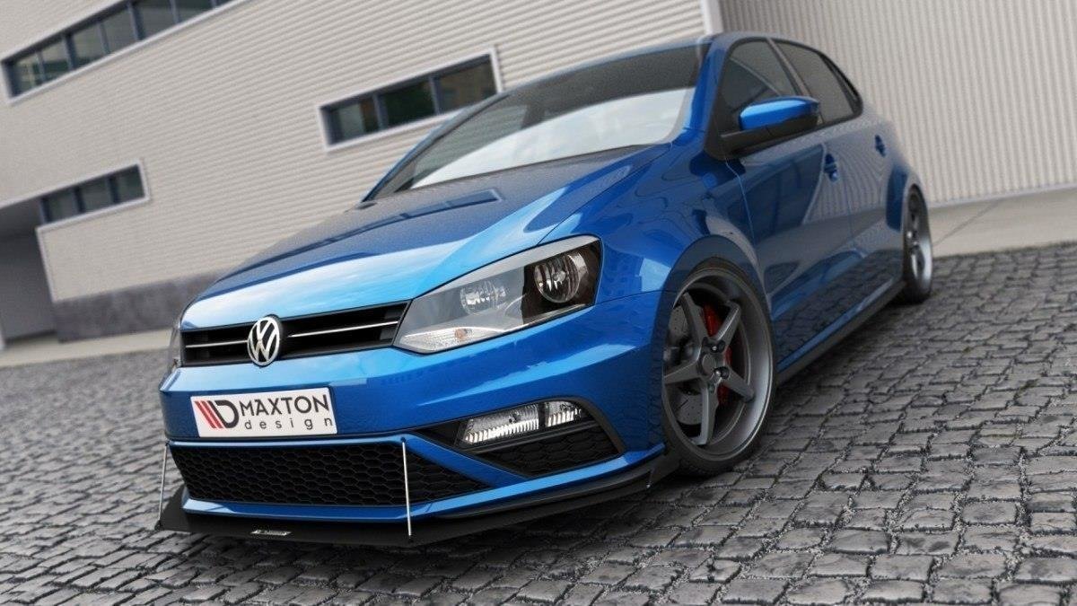 Racing Front Ansatz für Mit Flügeln VW Polo GTI Mk5 Facelift