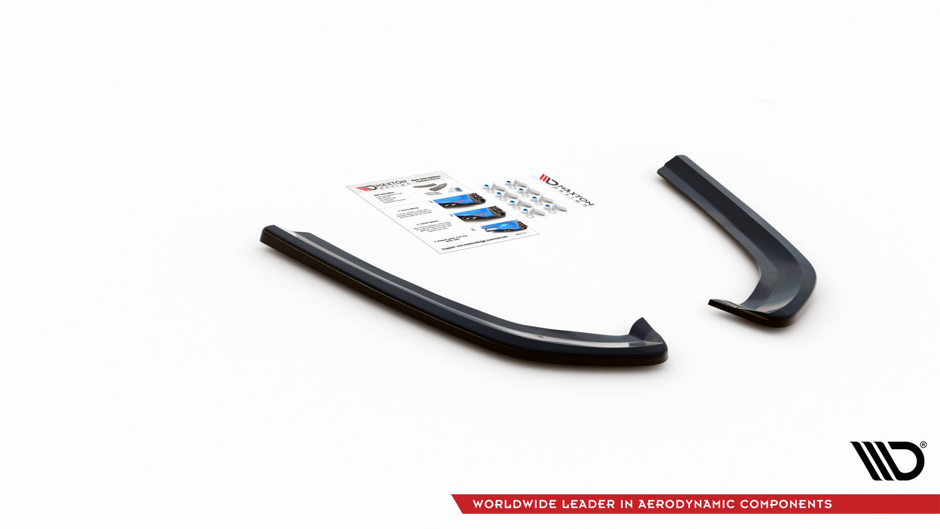 Street+ Heck Ansatz Flaps passend für Ford Mondeo Mk5 schwarz Hochglanz