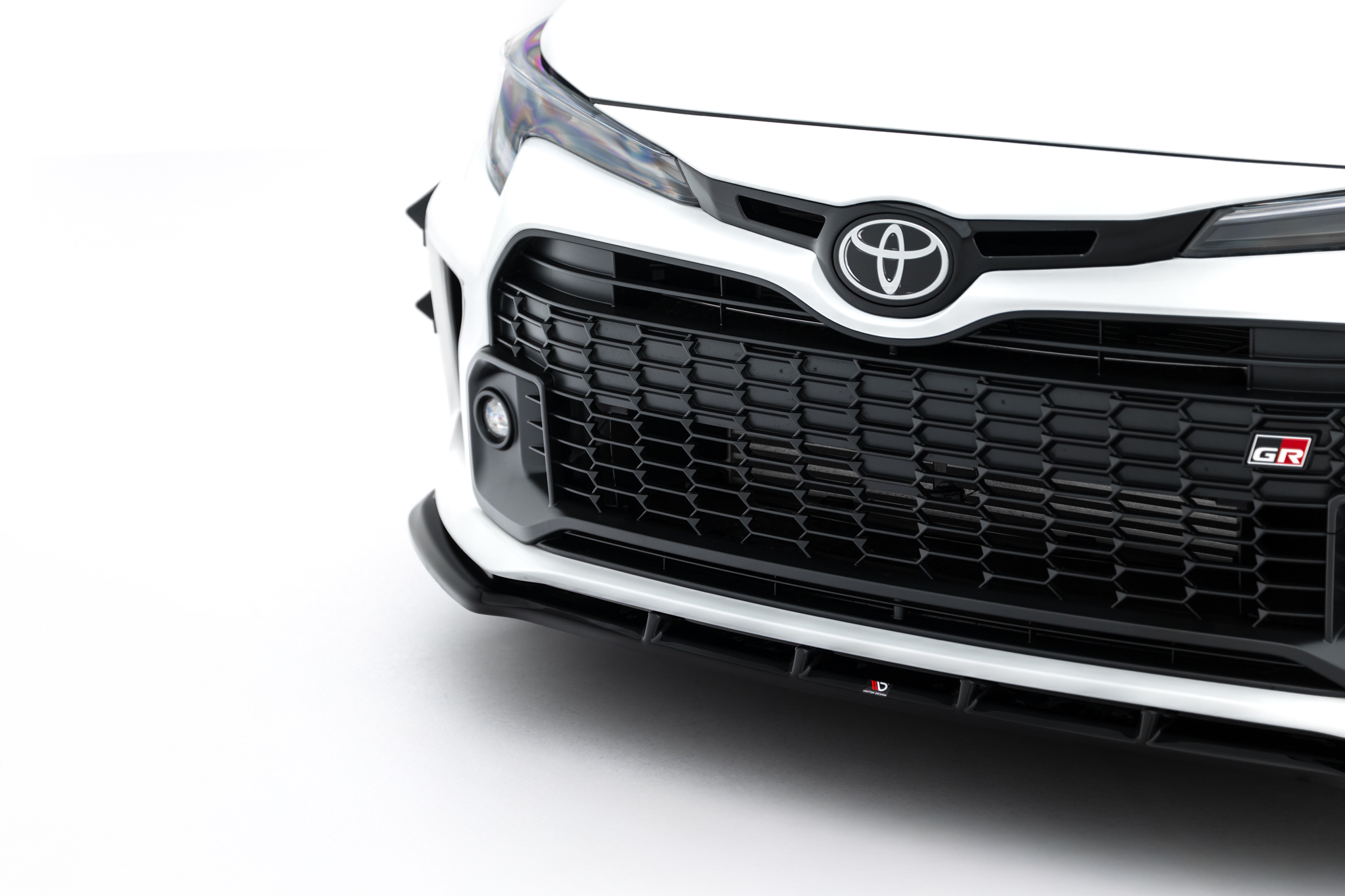 Street+ Spoilerlippe Front Ansatz V.1 passend für Toyota GR Corolla Mk12 schwarz Hochglanz