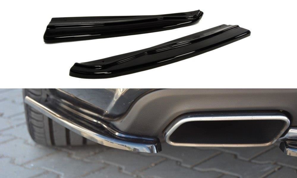 Heck Ansatz Flaps Diffusor für Mercedes-Benz CLS AMG-Line C218 schwarz Hochglanz