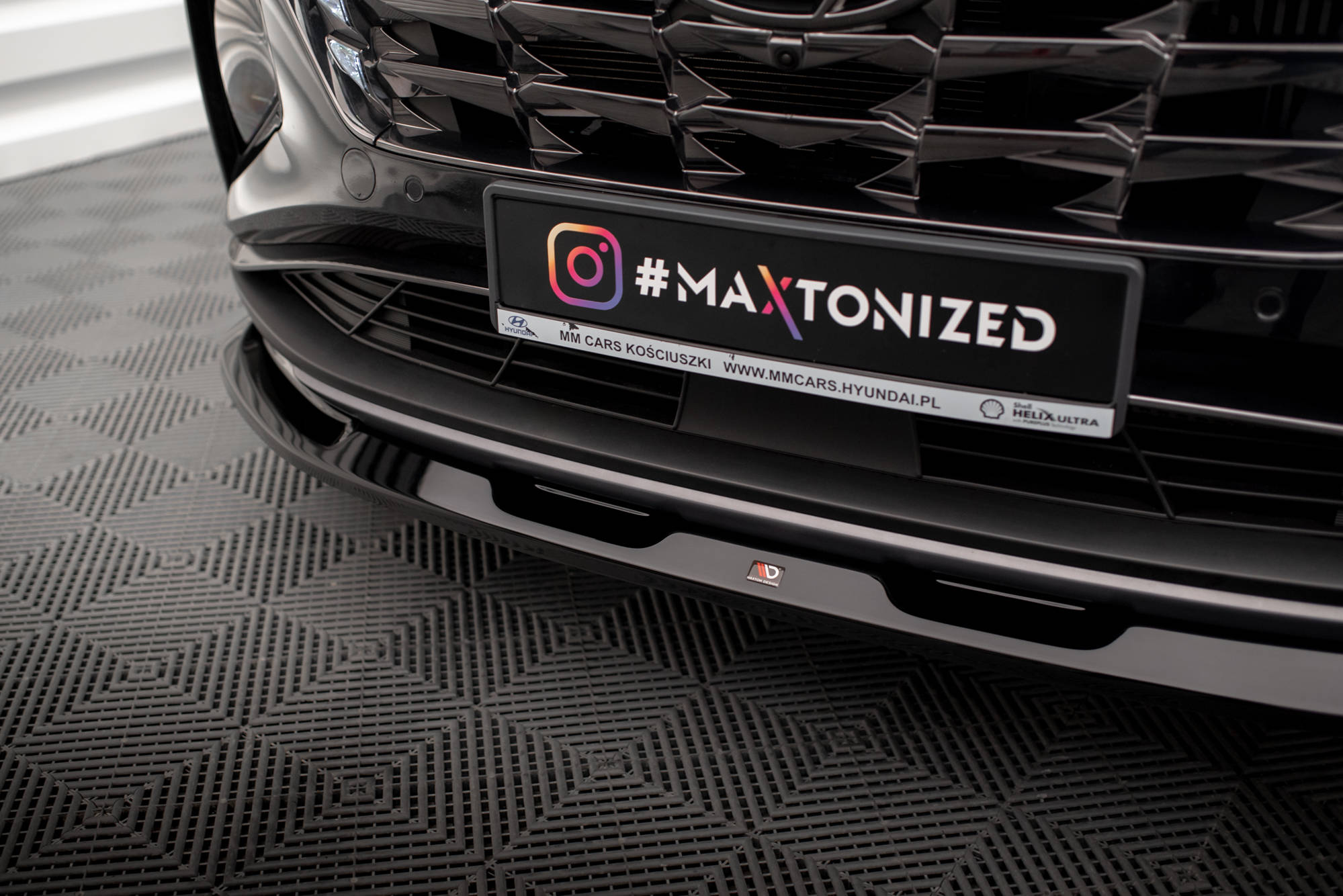 Street+ Spoilerlippe Front Ansatz V.1 passend für Hyundai Tucson Mk4 schwarz Hochglanz