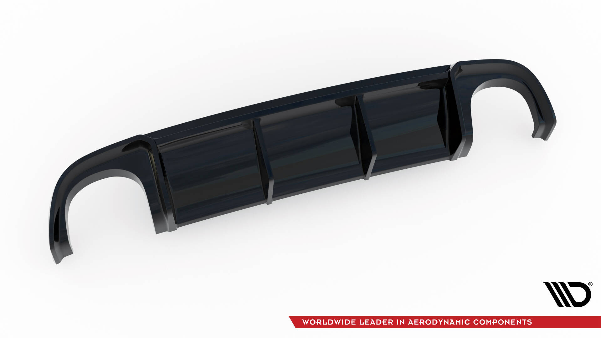 Diffusor Heck Ansatz für Audi RS4 B7 schwarz Hochglanz