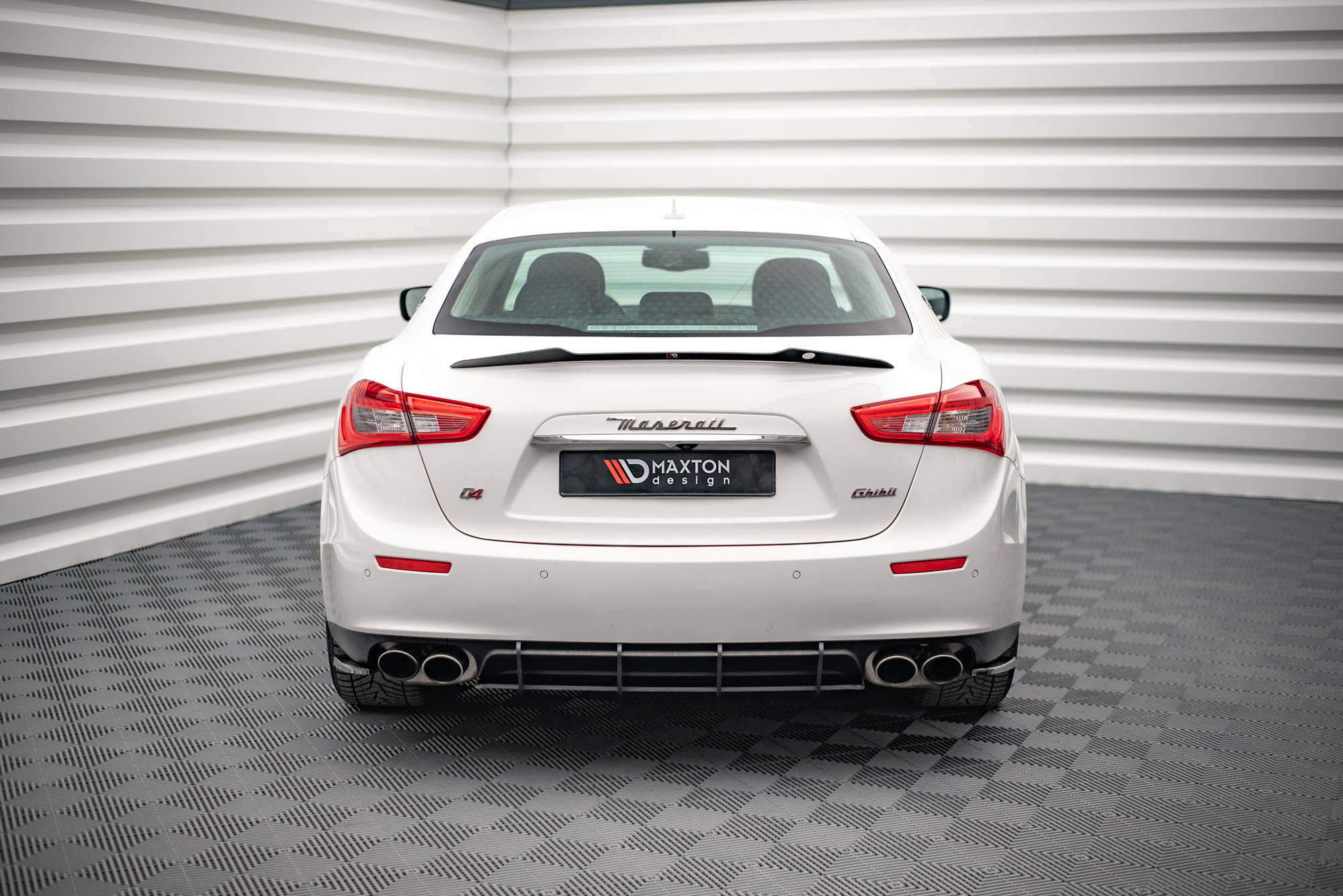 Heckspoiler Lippe passend für Maserati Ghibli Modena Mk3 FL schwarz Hochglanz