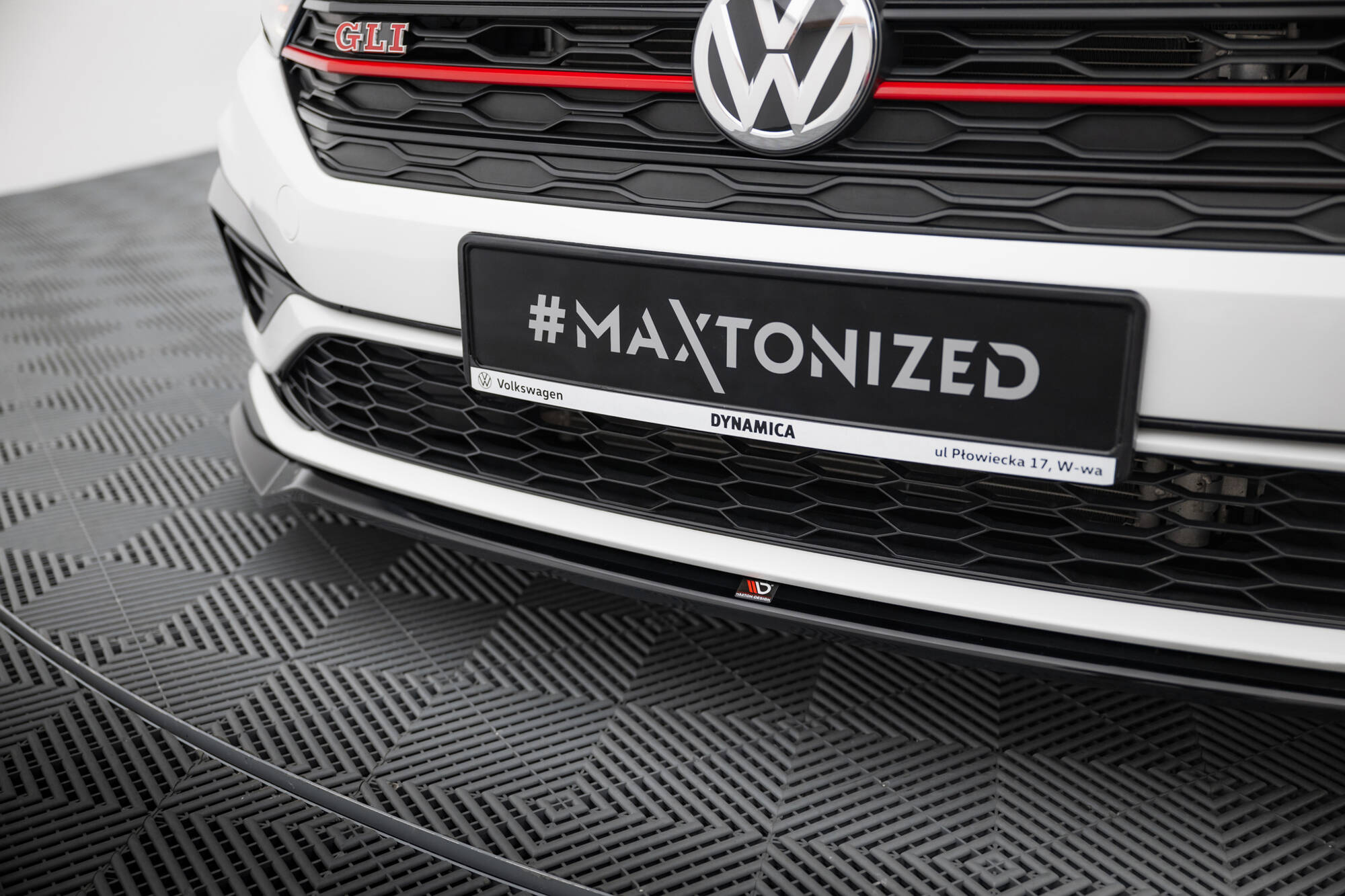 Street+ Spoilerlippe Front Ansatz V.2 passend für VW Jetta GLI Mk7 schwarz Hochglanz