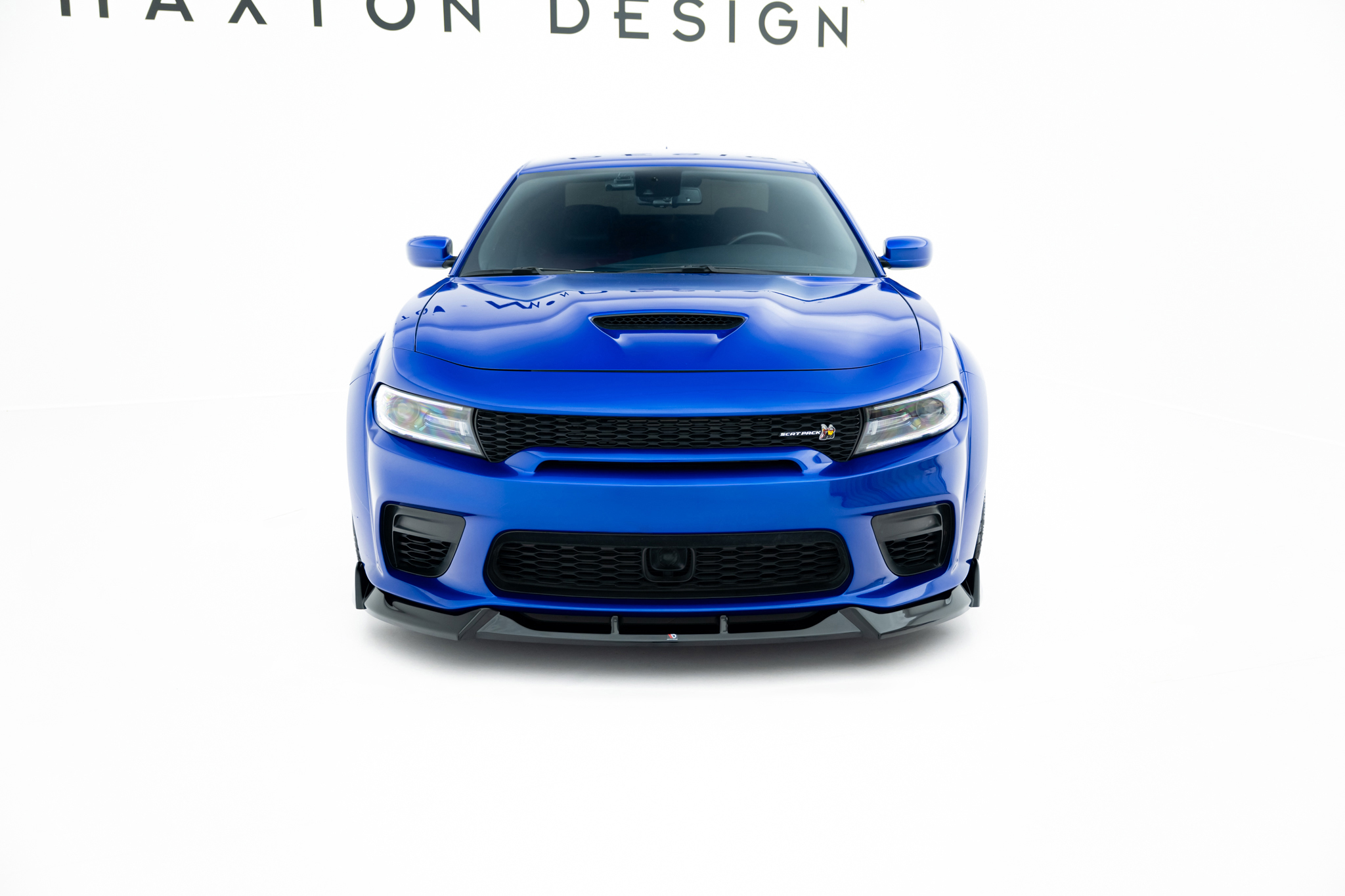 Street+ Spoilerlippe Front Ansatz passend für Dodge Charger RT Scat Pack Widebody Mk3 FL schwarz Hochglanz