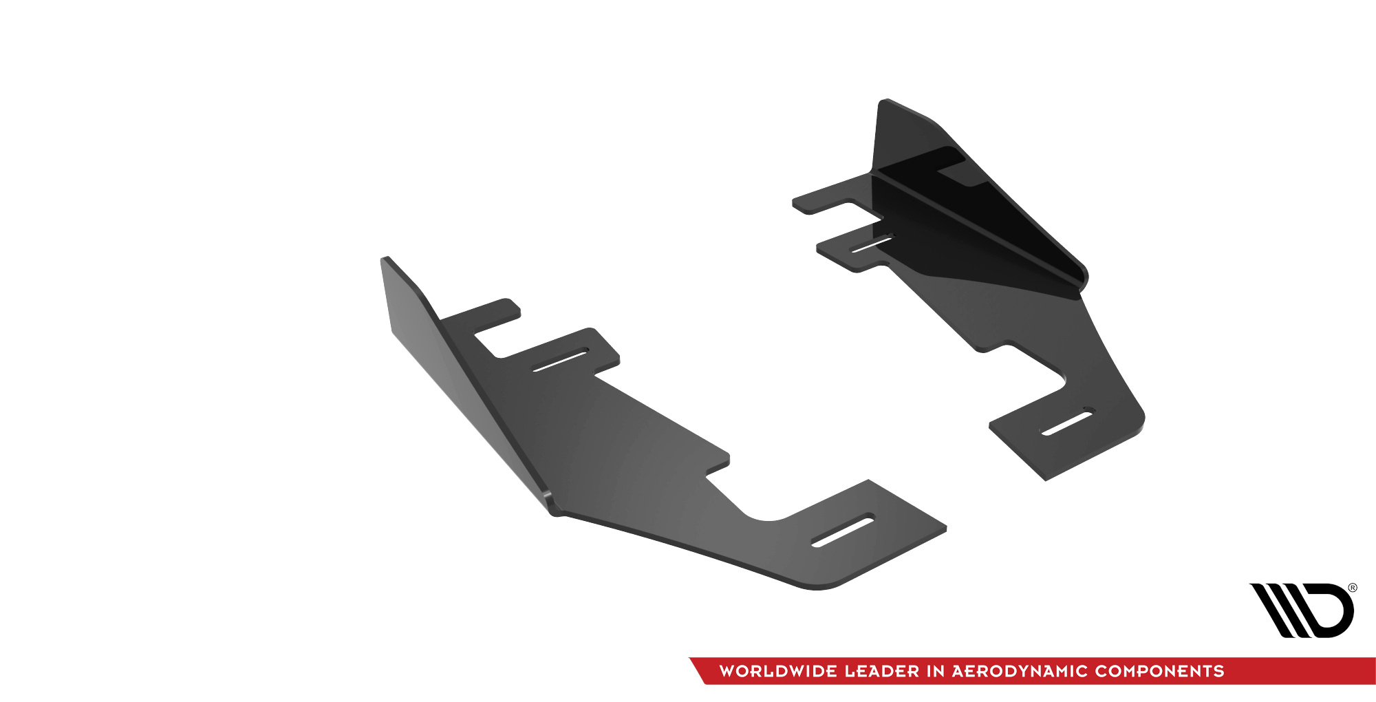 Hintere Seiten Flaps passend für Audi RS3 Limousine 8Y schwarz Hochglanz