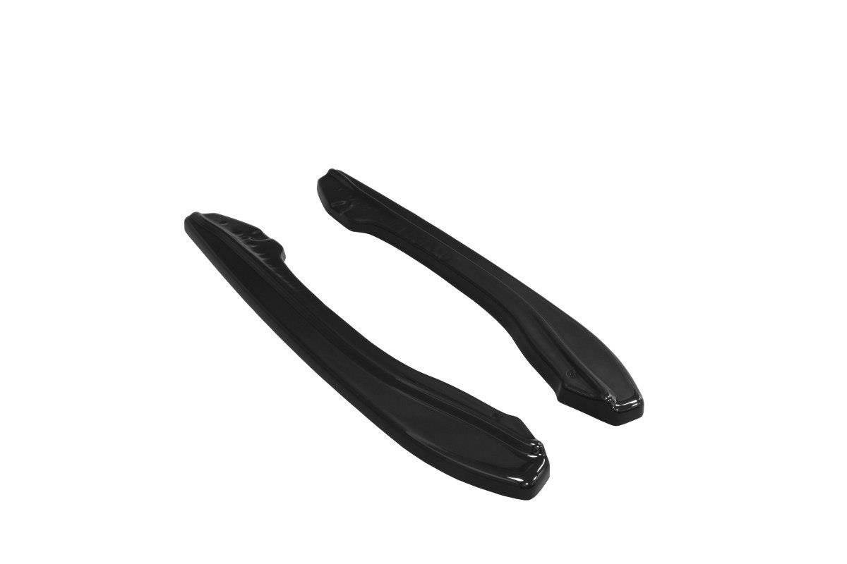 Heck Ansatz Flaps Diffusor für BMW M6 E63 schwarz Hochglanz