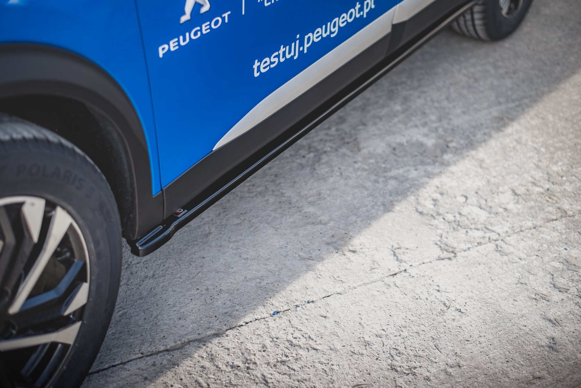 Street+ Seitenschweller Leisten passend für Peugeot 2008 Mk2 schwarz Hochglanz