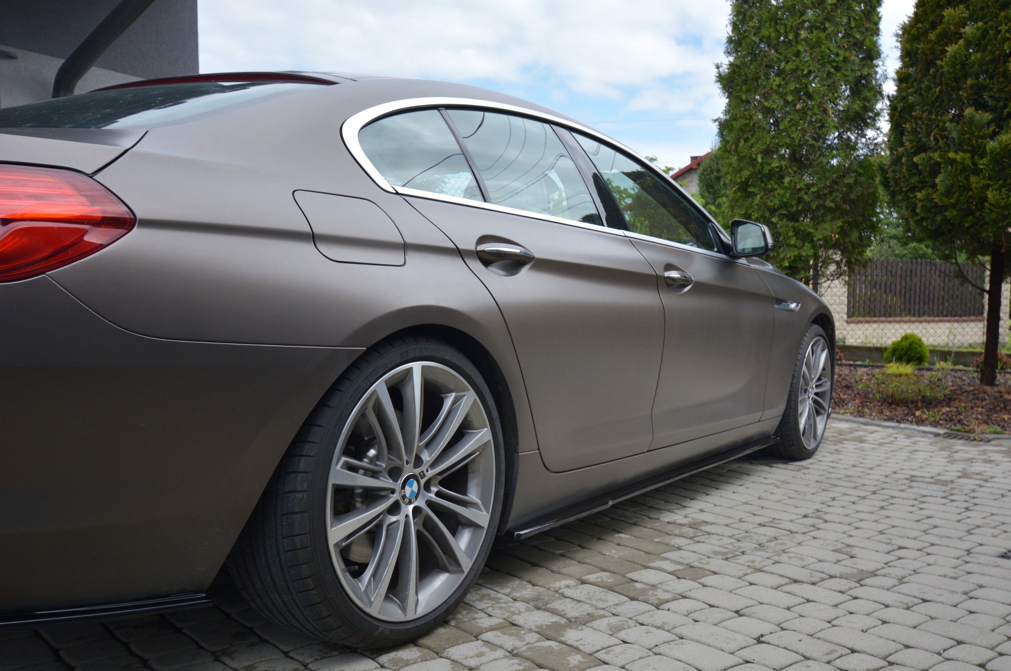 Seitenschweller Ansatz für BMW 6er GRAN COUPÉ schwarz Hochglanz