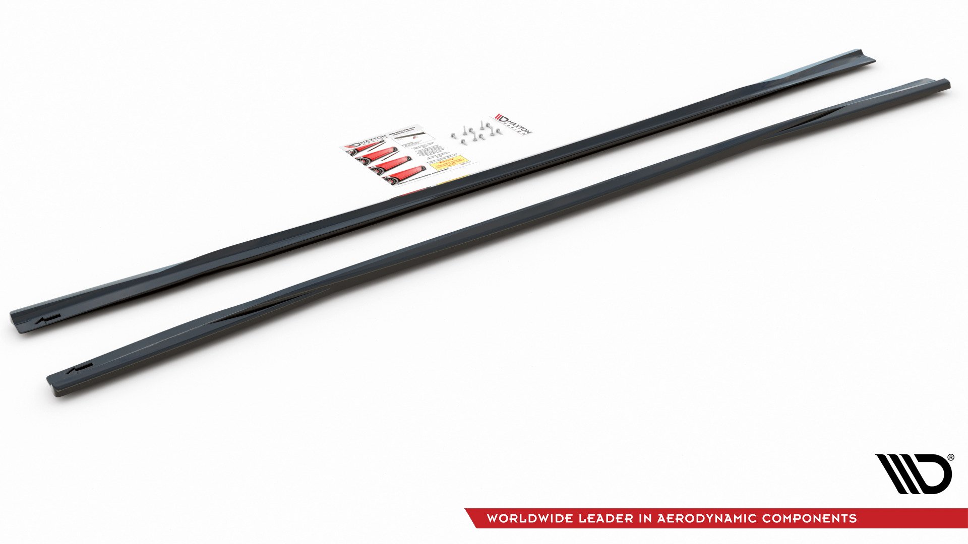 Seitenschweller Ansatz für Audi A6 S-Line / S6 C8 / C8 Facelift schwarz Hochglanz
