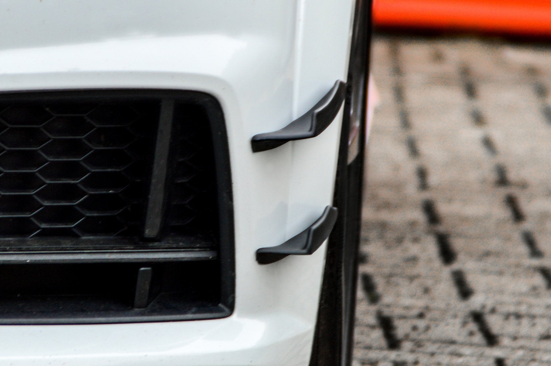 Spoilerflaps aus ABS für Audi TT+TTS 8S S-Line (Schwarz Matt)