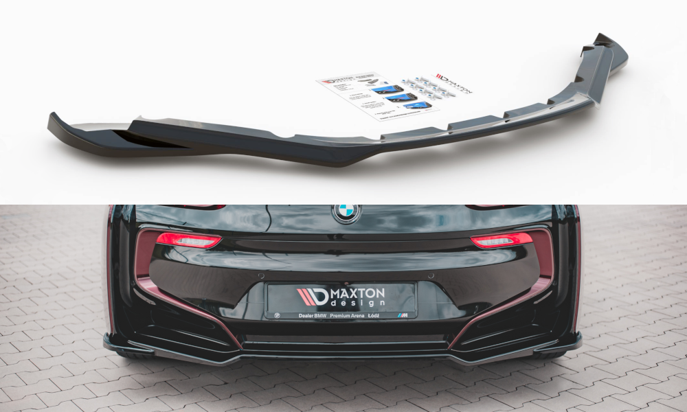 Heckansatz BMW i8 schwarz Hochglanz