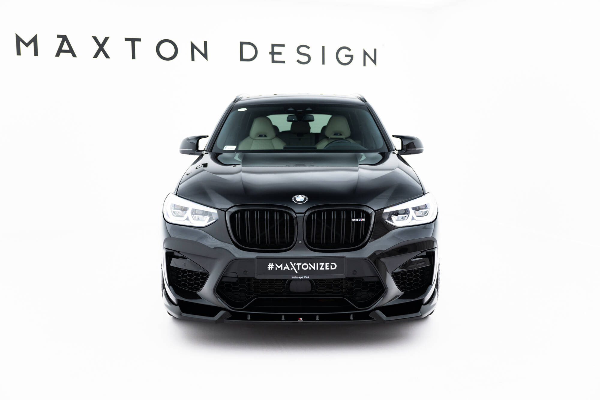 Street+ Spoilerlippe Front Ansatz passend für BMW X3 M F97 schwarz Hochglanz