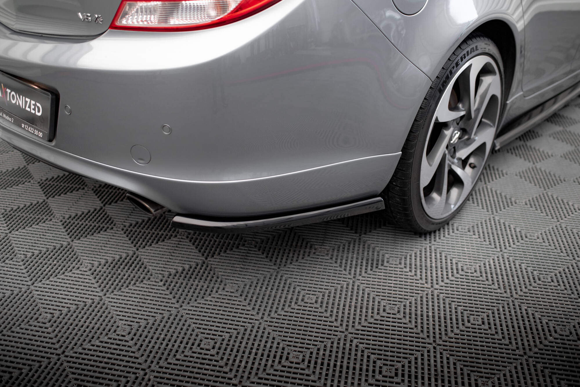 Street+ Heck Ansatz Flaps passend für Opel Insignia OPC-Line Mk1 schwarz Hochglanz