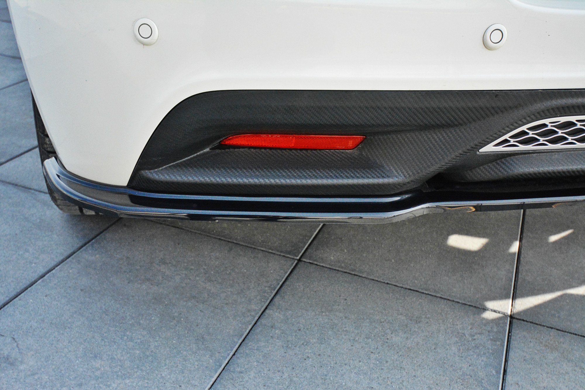 Mittlerer Diffusor Heck Ansatz für HONDA CR-Z schwarz matt