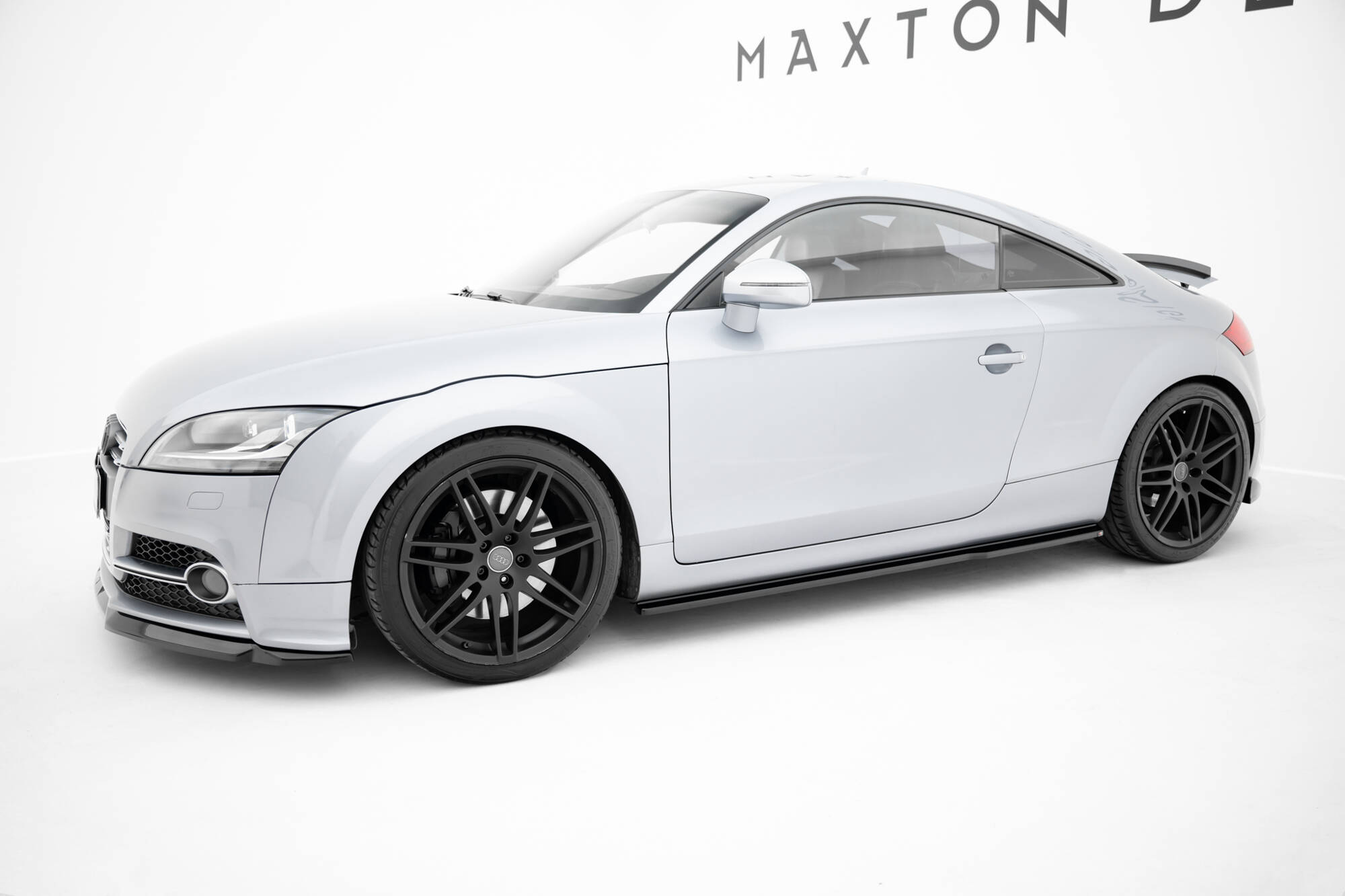 Seitenschweller Ansatz für V.1 für Audi TT S / TT S-Line 8J Facelift schwarz Hochglanz