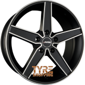 AUTEC DELANO (D) Schwarz Matt Poliert Einteilig 19 Zoll