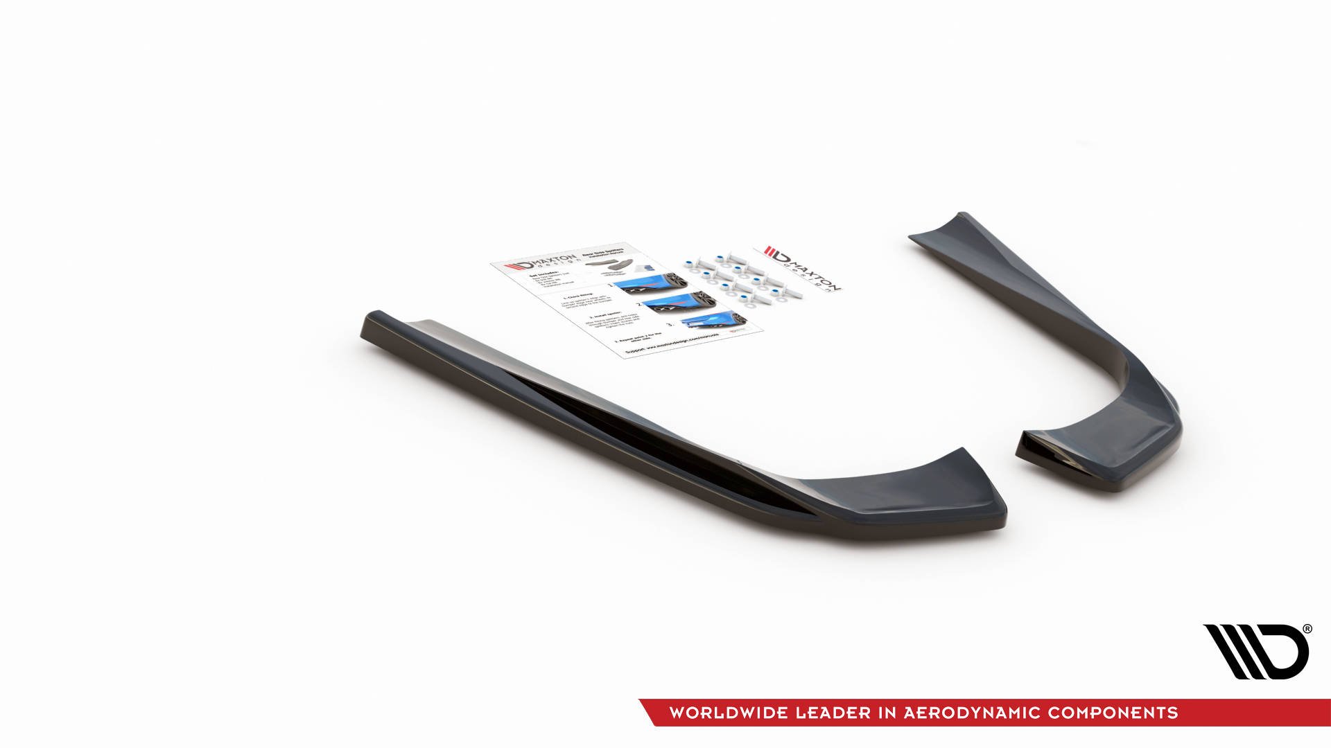 Street+ Heck Ansatz Flaps passend für Mercedes-AMG E53 Coupe C238 / Cabriolet A238 schwarz Hochglanz