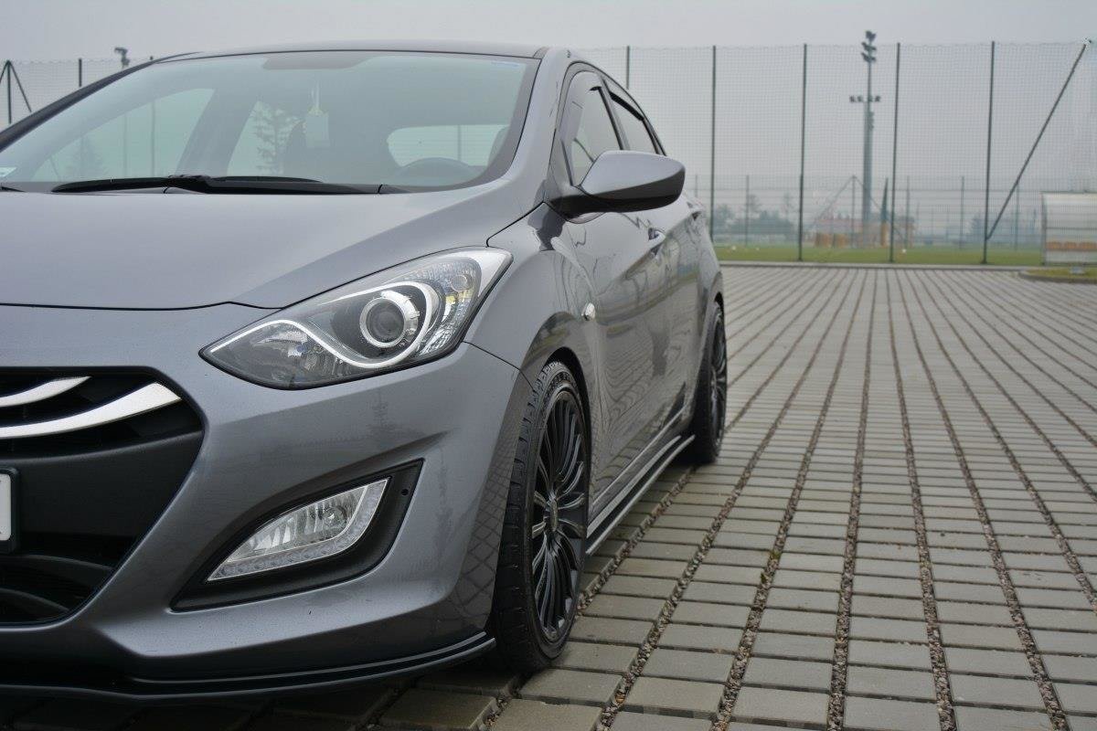 Seitenschweller Ansatz für Hyundai i30 Mk2 schwarz Hochglanz