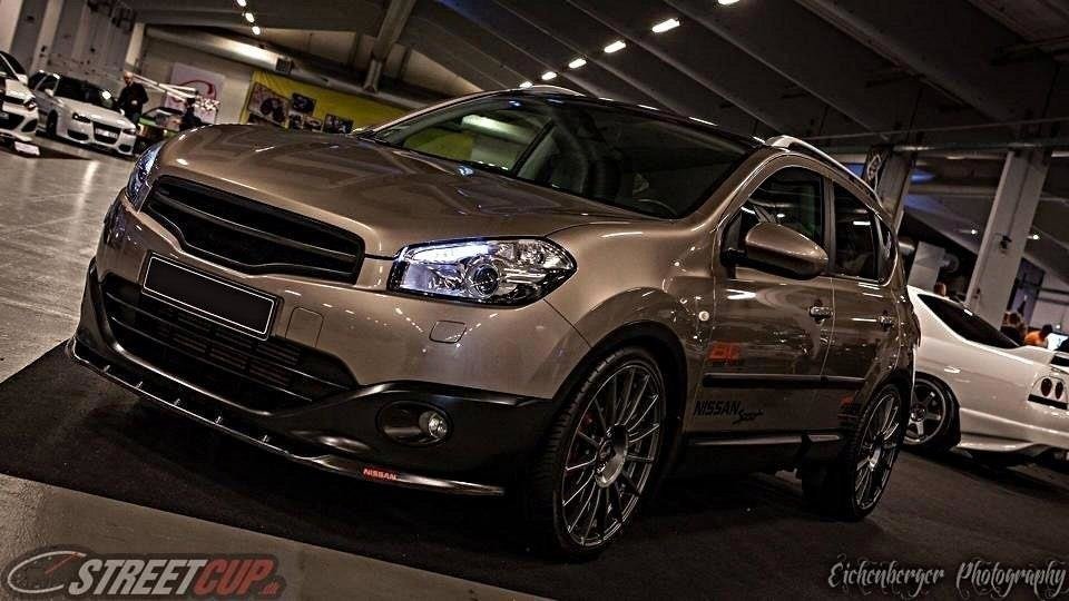 Street+ Spoilerlippe Front Ansatz passend für Nissan QASHQAI FL schwarz Hochglanz