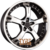 KESKIN KT10 Humerus Matt Black Front Polish Steel Lip (MBFS) Einteilig 22 Zoll