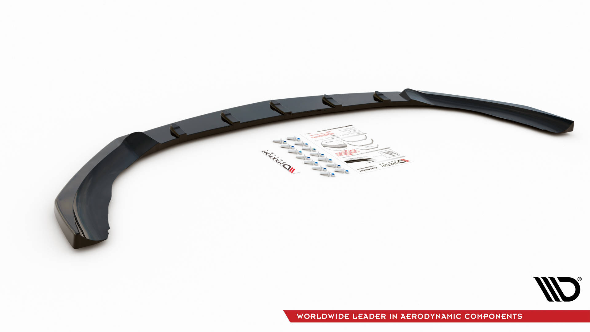 Street+ Spoilerlippe Front Ansatz V.4 passend für Mercedes A35 AMG / AMG-Line W177 schwarz Hochglanz