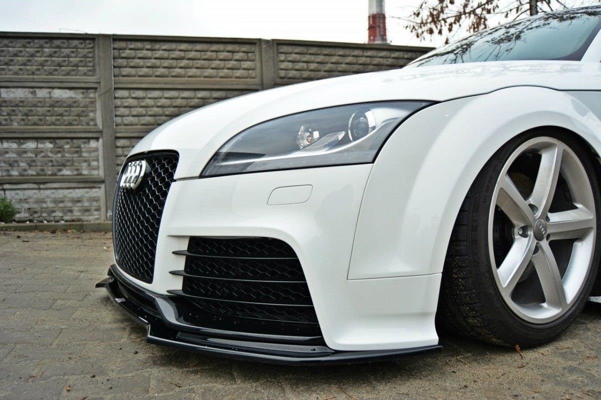 Street+ Spoilerlippe Front Ansatz V.2 passend für Audi TT RS 8J schwarz Hochglanz