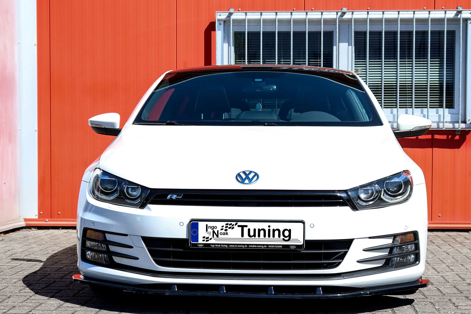 Cup Frontspoilerlippe für VW Scirocco Facelift inkl.R-Line (Schwarz Matt)