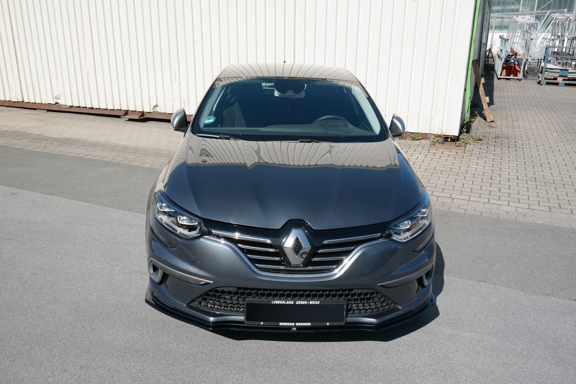 Street+ Spoilerlippe Front Ansatz passend für Renault Megane Mk.4 GT-Line schwarz Hochglanz