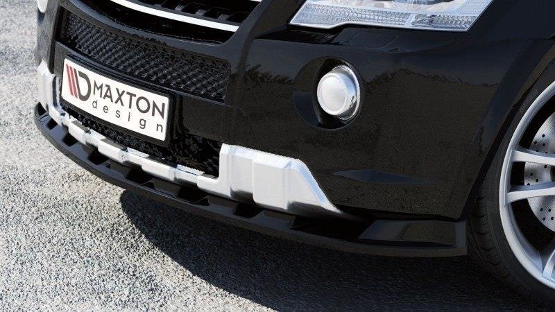 Street+ Spoilerlippe Front Ansatz passend für Mercedes ML W164 AMG schwarz Hochglanz