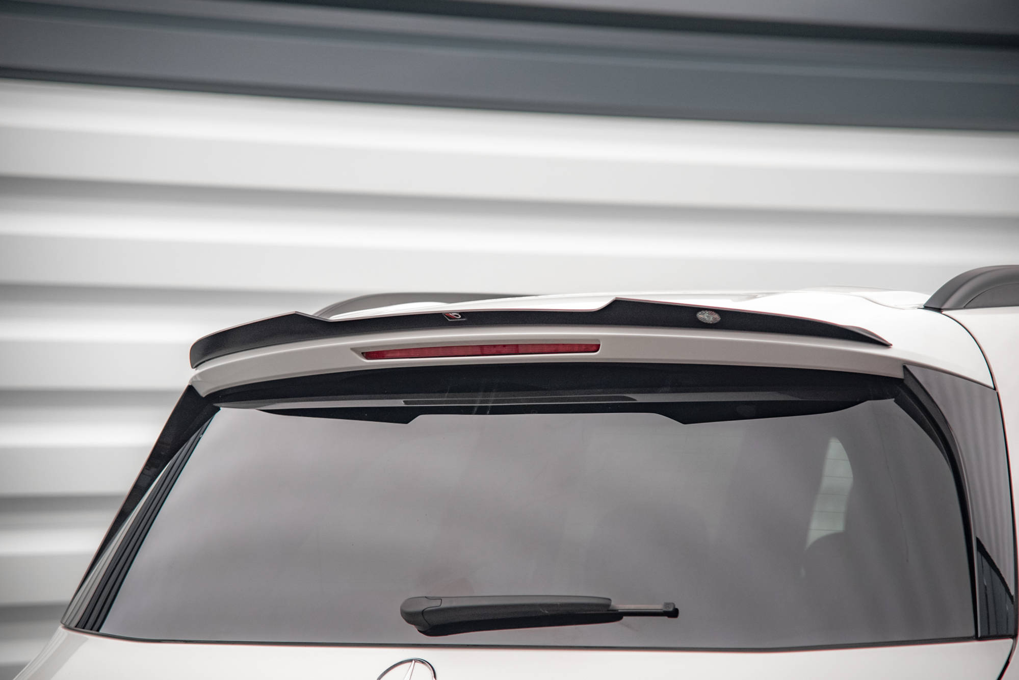 Heck Spoiler Aufsatz Abrisskante passend für Mercedes GLS AMG-Line X167 FL schwarz Hochglanz