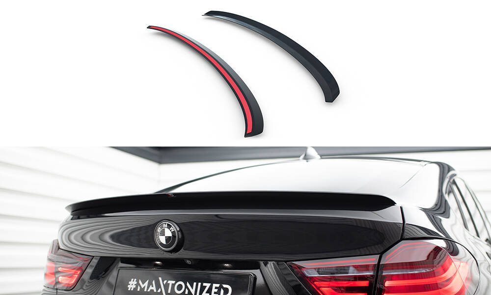 Spoiler CAP für BMW X4 M Paket schwarz Hochglanz