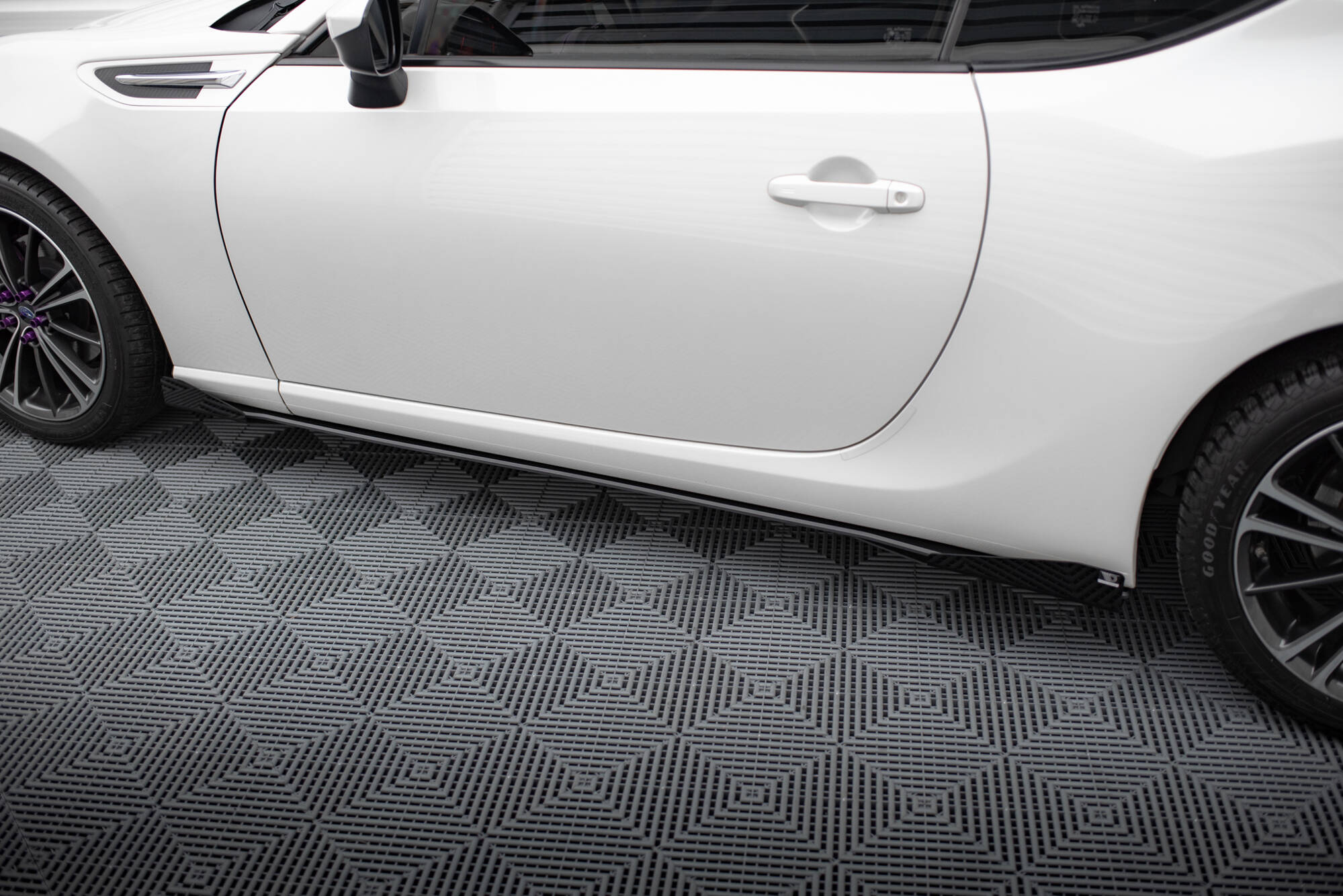 Seitenschweller Flaps passend für Subaru BRZ Mk1 / Mk1 FL schwarz Hochglanz