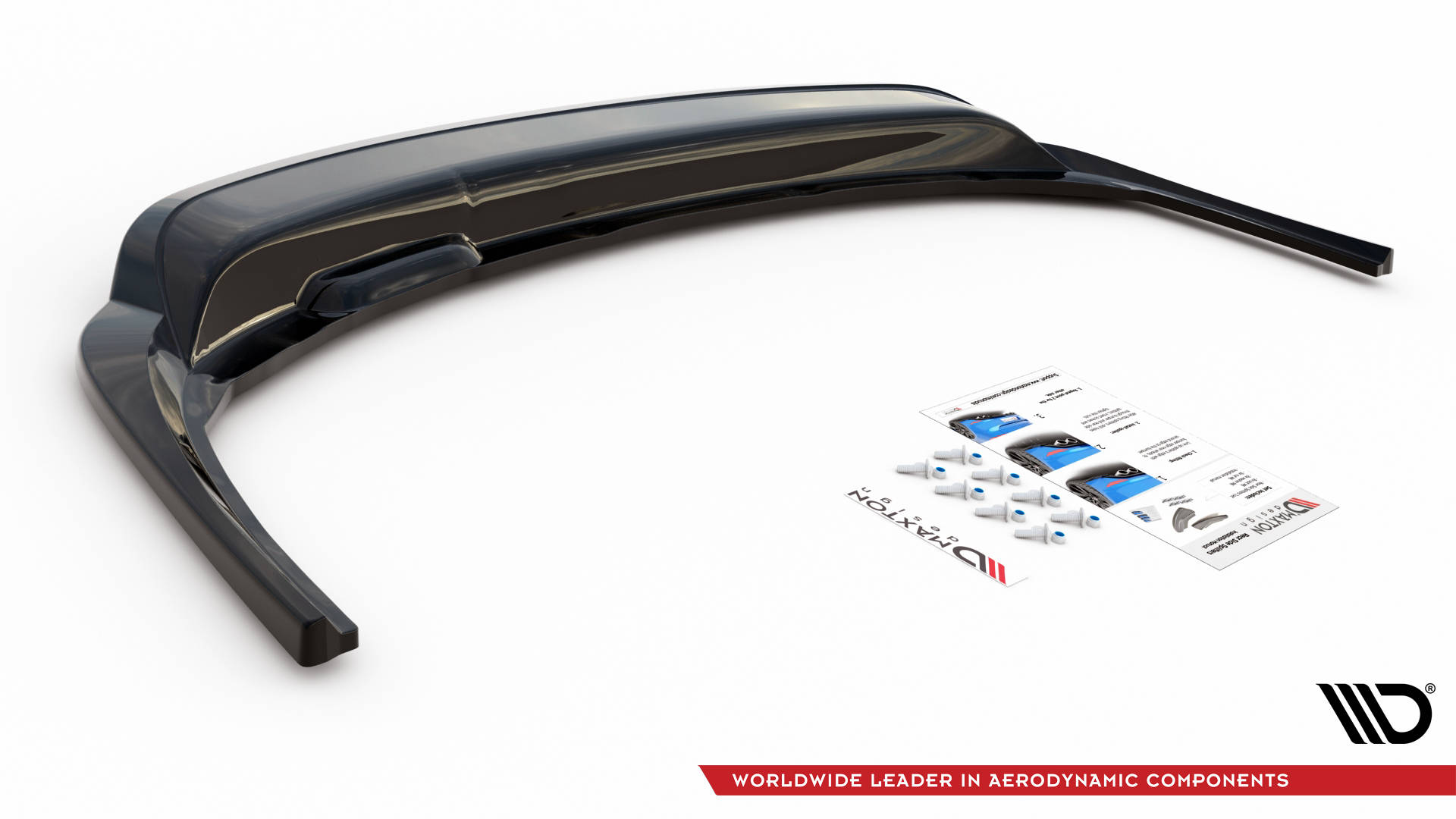 Street+ Mittlerer Diffusor RACE Heck Ansatz passend für Skoda Fabia Combi Mk3 FL schwarz Hochglanz