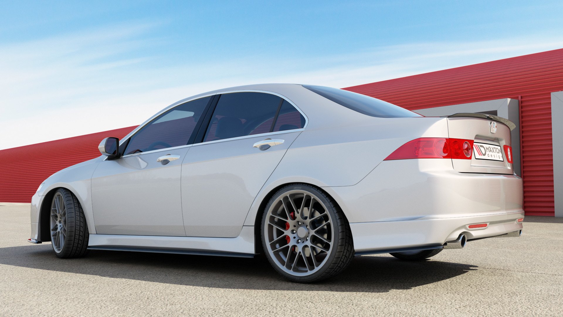 Street+ Seitenschweller Leisten passend für Honda Accord VII TYPE-S schwarz Hochglanz