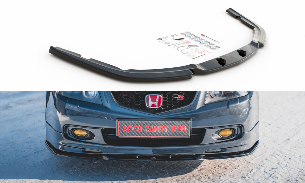 Street+ Spoilerlippe Front Ansatz V.3 passend für Honda Accord Mk7 Type-S schwarz matt