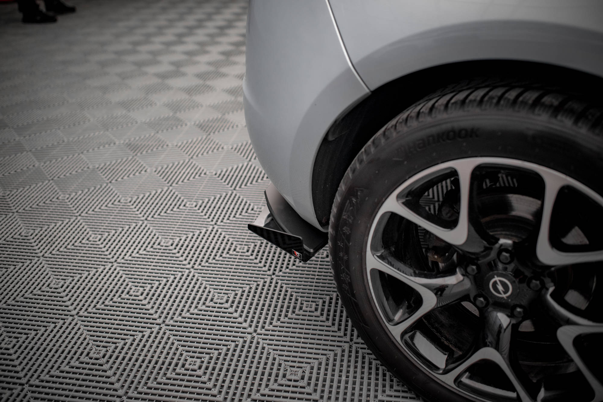 Street Pro Heck Ansatz Diffusor + Flaps passend für Opel Astra GTC OPC-Line J schwarz Hochglanz