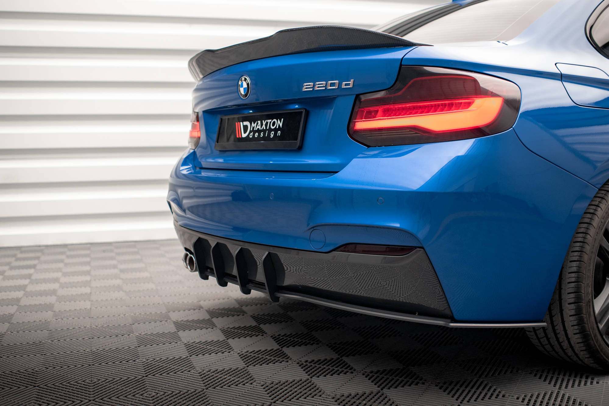 Street Pro Heckschürze Heck Ansatz Diffusor passend für BMW 2 M-Paket F22