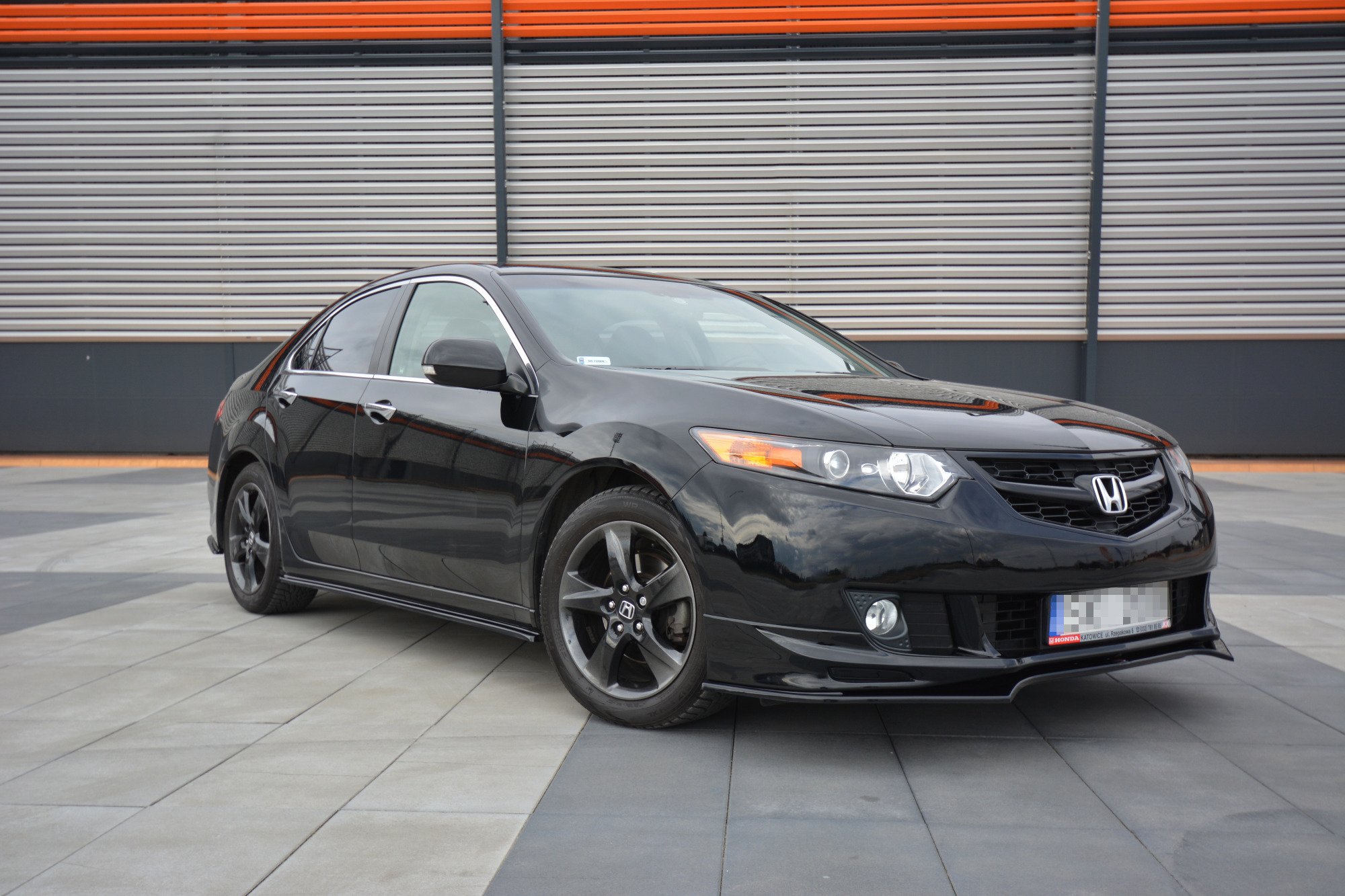 Front Ansatz für HONDA ACCORD MK.8 TYPE-S CU-Serie vor Facelift SEDAN schwarz Hochglanz