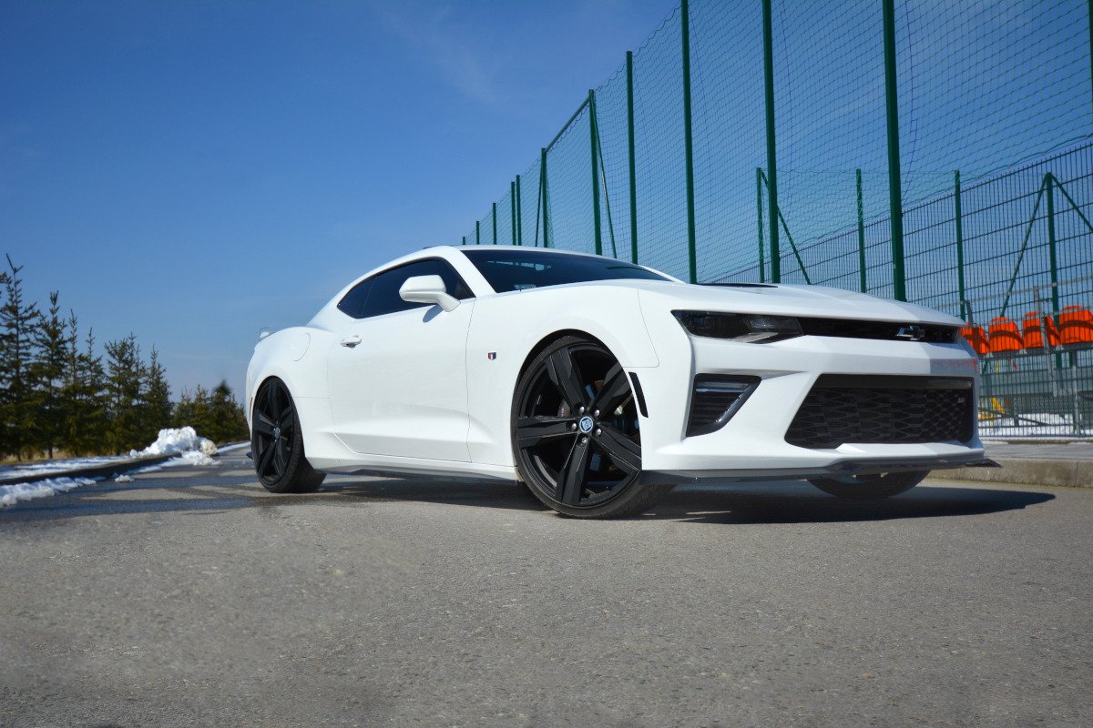Seitenschweller Ansatz für CHEVROLET CAMARO 6TH-GEN. PHASE-I 2SS COUPE schwarz Hochglanz