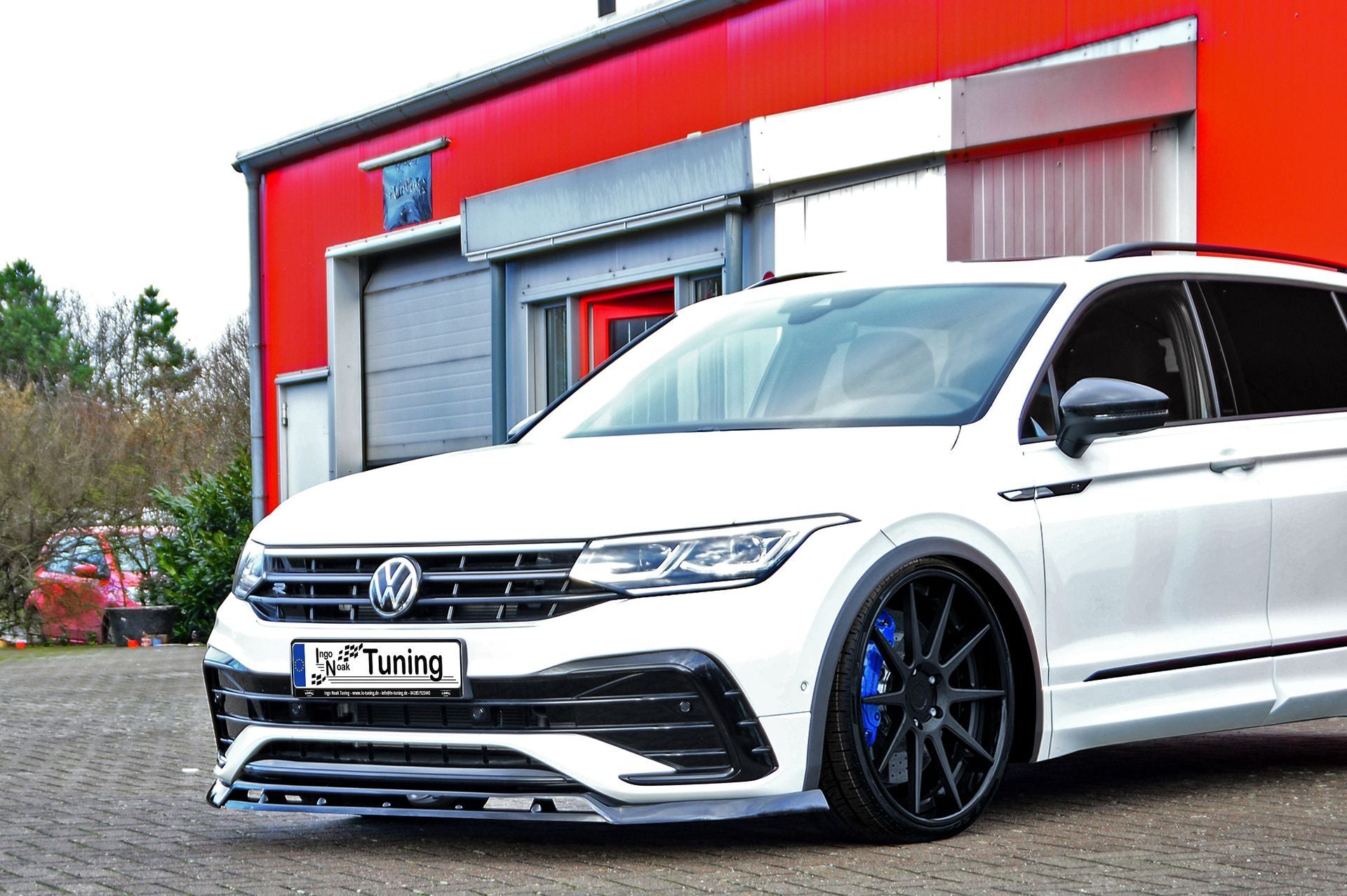 Cuplippe Spoilerschwert V2 aus ABS für VW Tiguan 2 AD1 (Schwarz Matt)