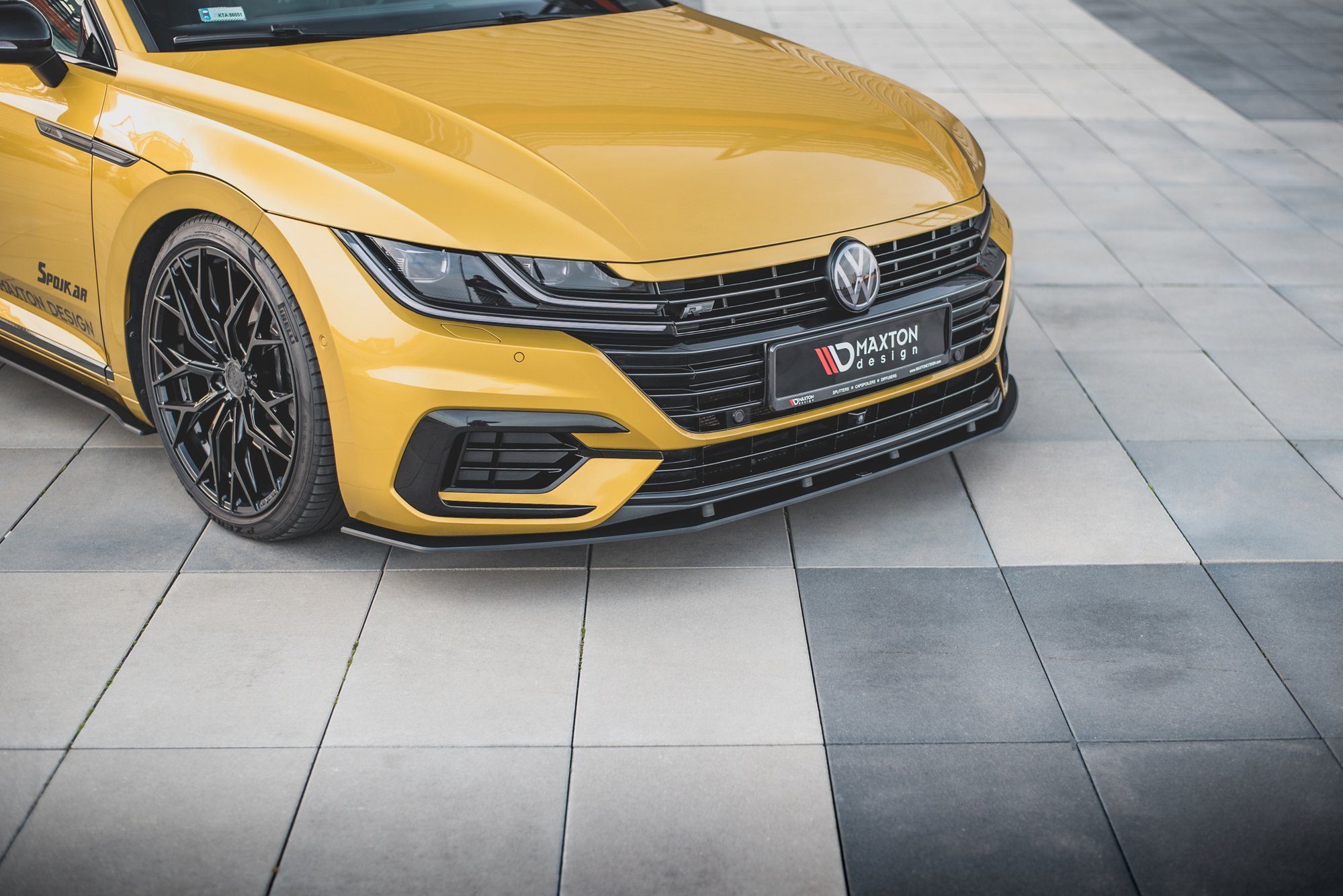Street Pro Spoilerlippe Front Ansatz passend für VW Arteon R-Line Limousine / Shooting Brake Mk1